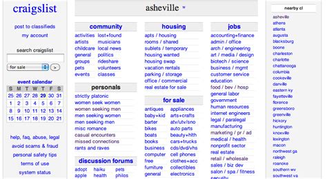 3) In the 2nd column towards the bottom is a section called "Services. . Craigslist enc